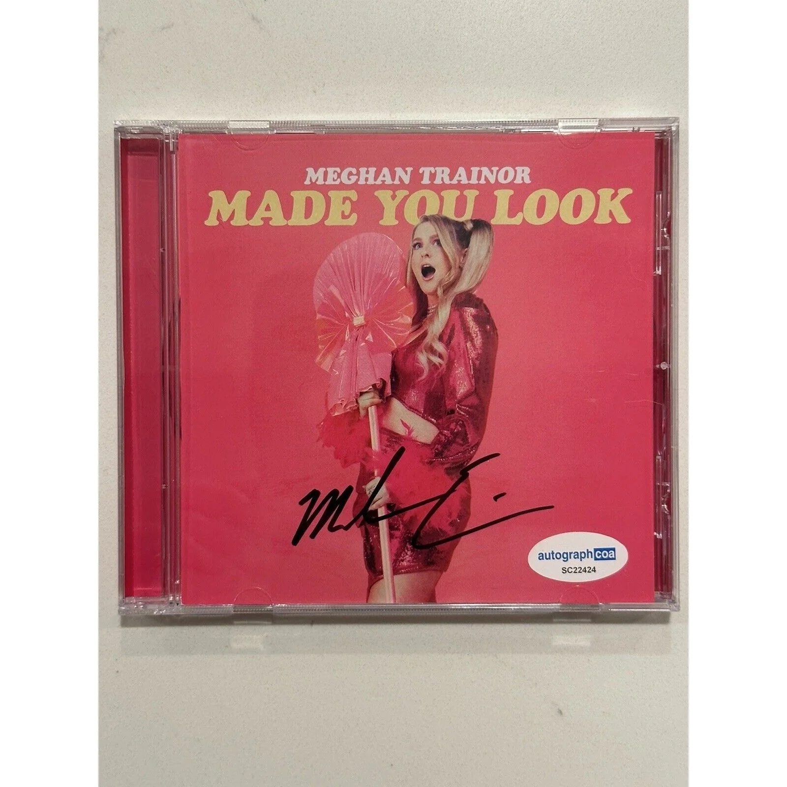Meghan Trainor Signed CD Made You Look Autographed ACOA, image 2
