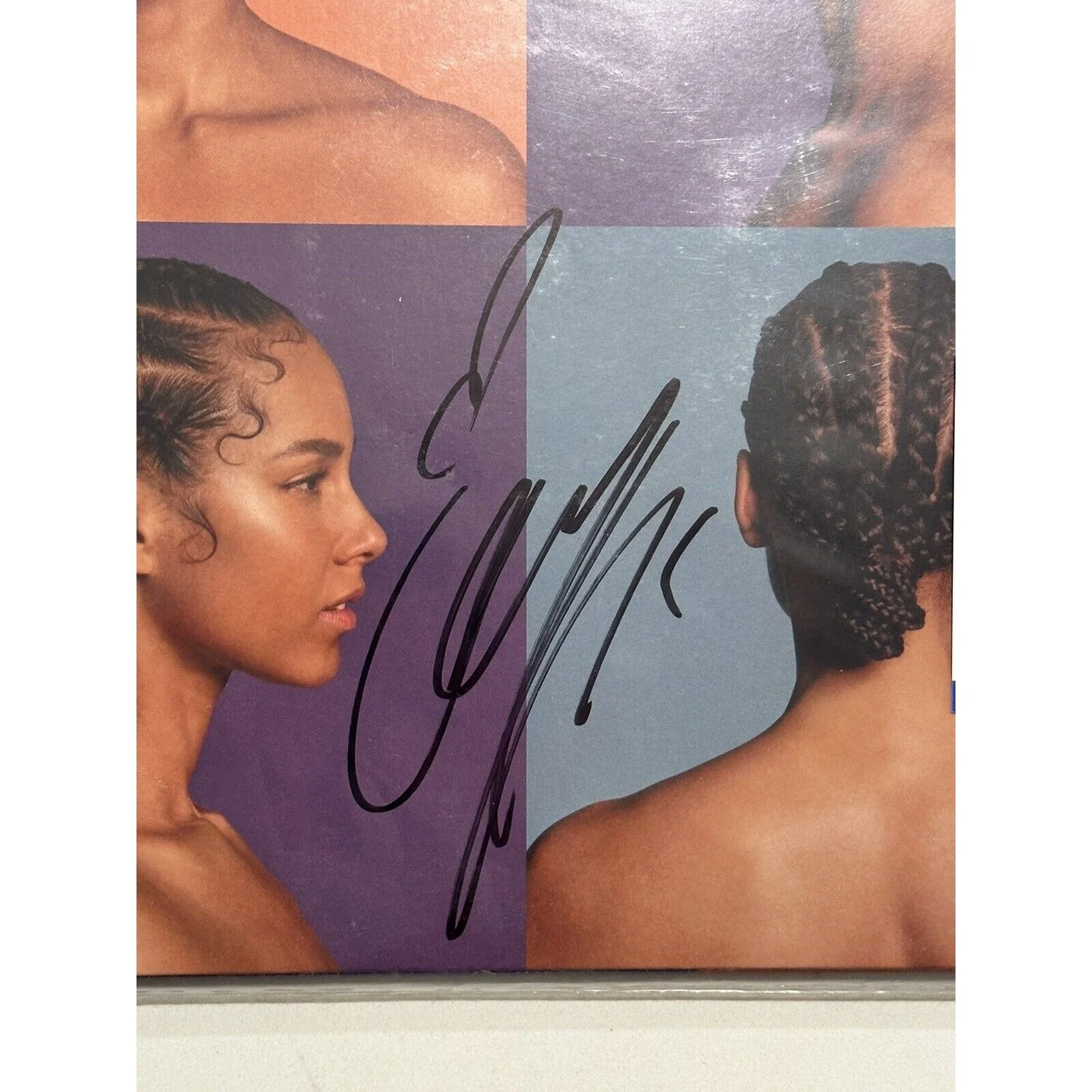 Alicia Keys Signed Alicia Vinyl ACOA COA AUTOGRAPHED White Vinyl, image 2