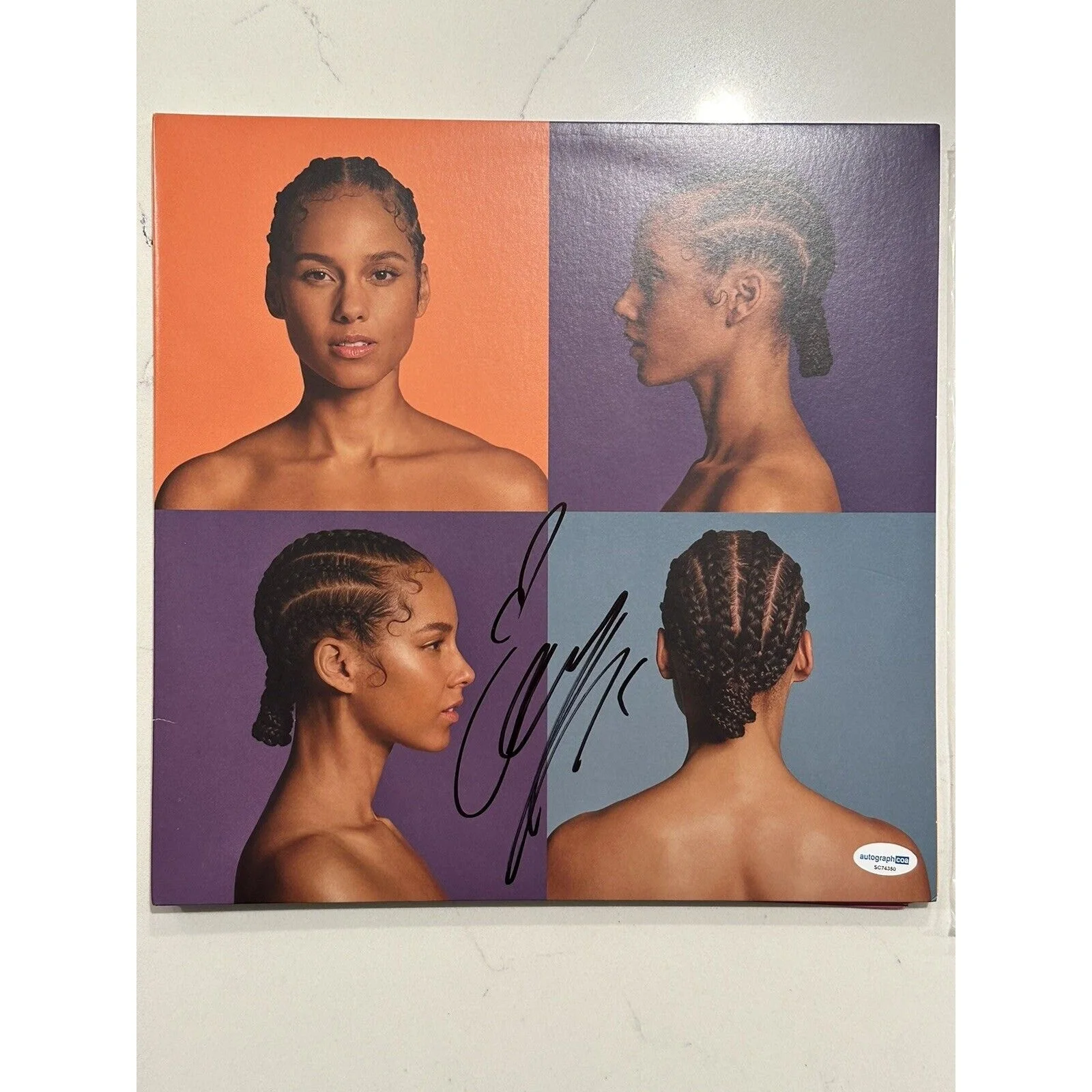 Alicia Keys Signed Alicia Vinyl ACOA COA AUTOGRAPHED White Vinyl, image 4