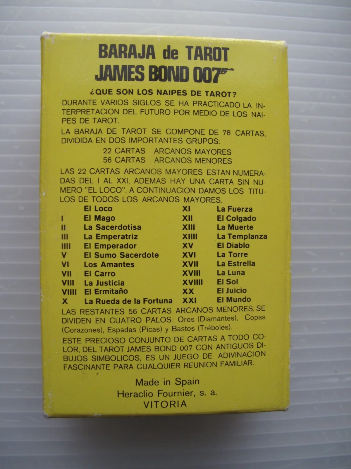 Juego de Tarot - James Bond 007 - in Spanish - as seen in Live and Let Die, image 3