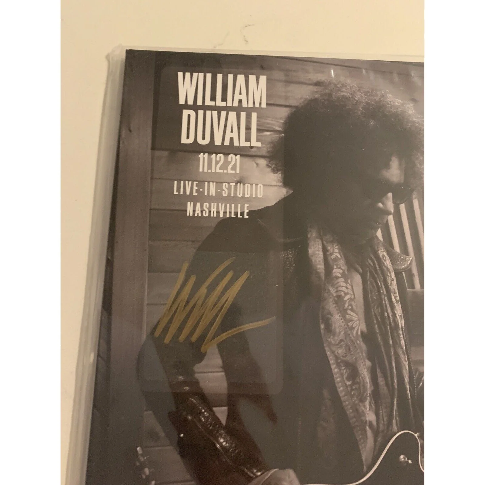 WILLIAM DUVALL/ALICE IN CHAINS AUTOGRAPHED SIGNED VINYL ALBUM- SEAGLASS BLUE, изображение 2