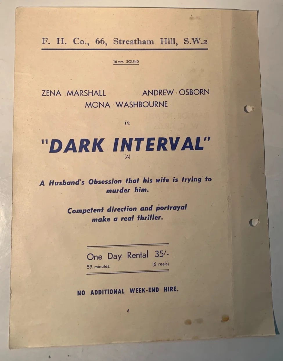 1950s Original British Cinema Rental Flyer: Cab Calloway, Woody Herman WC Fields, image 2