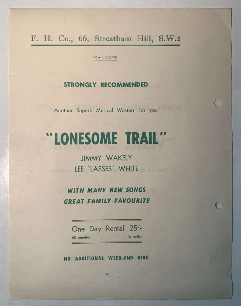 1950s Rare Original British Cinema Rental Flyer - Charles Laughton, Maugham, image 2