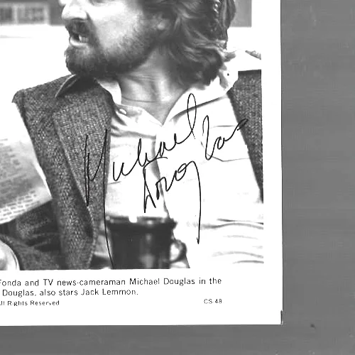 original Hand signed 8 x 10 photo by Michael Douglas, image 2