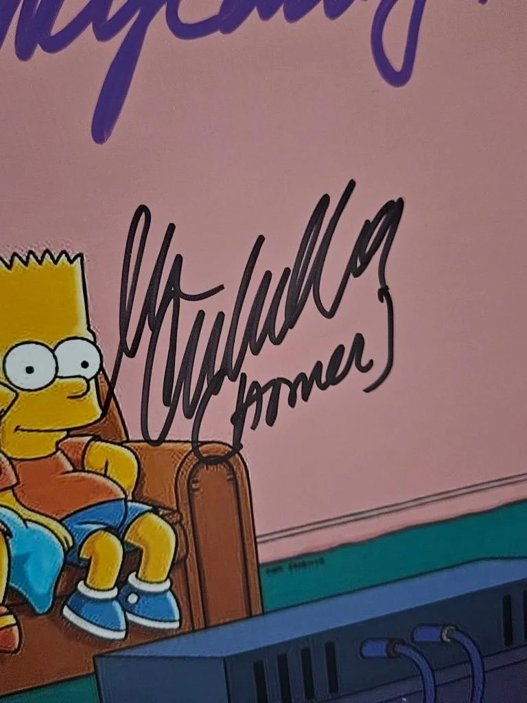 NANCY CARTWRIGHT, DAN CASTELLANETA — NANCY CARTWRIGHT & DAN CASTELLANETA 2X HAND SIGNED AUTOGRAPHED 8X10 SIMPSONS COA, image 3