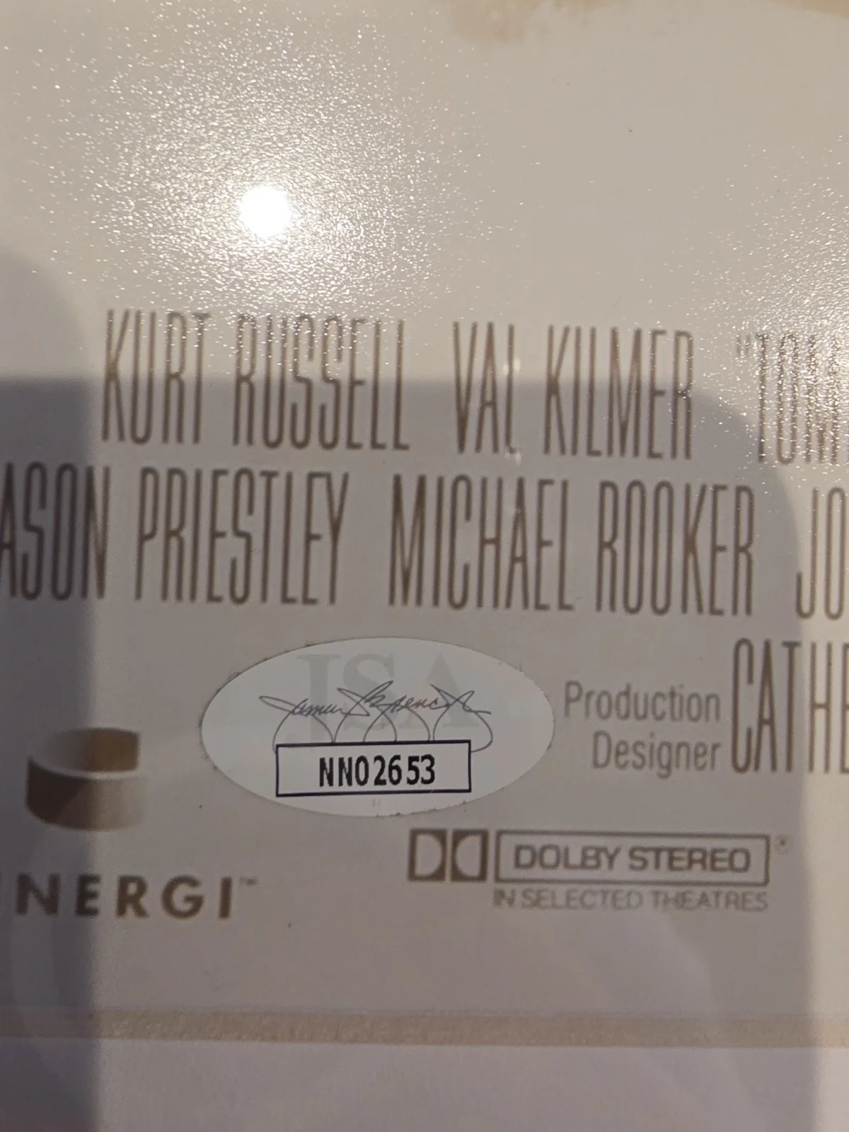 Kurt Russell Val Kilmer Dual Signed Tombstone 12x18 Poster (JSA & BAS) Framed, изображение 5