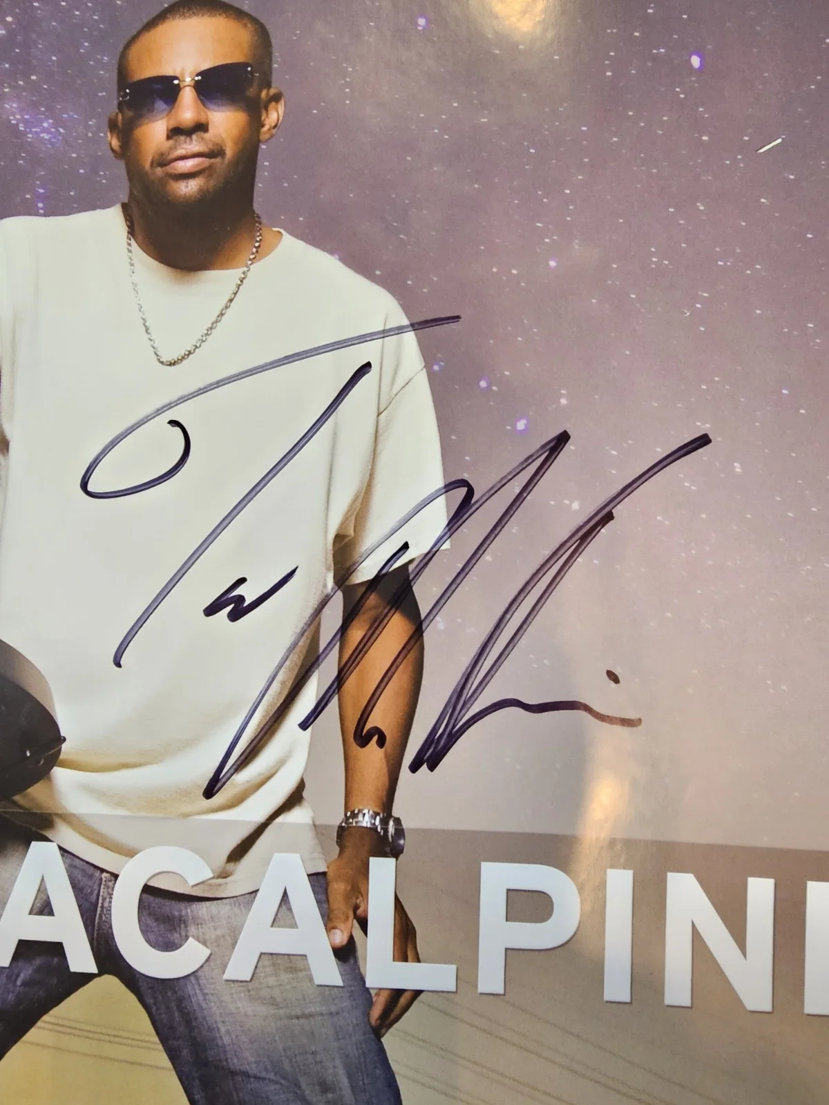 Tony MacAlpine Guitarist Signed Poster 16 1/2" X 23 1/2", image 2