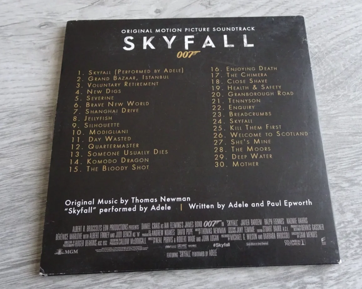 James Bond CD Skyfall For Your Consideration soundtrack 007 Promo, image 2