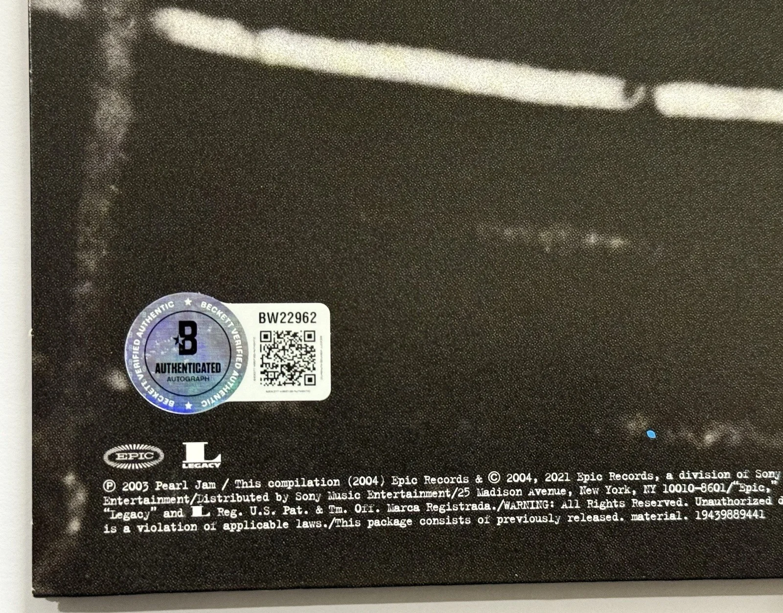 Matt Cameron signed Pearl Jam Album Rearview Mirror vinyl lp beckett coa, image 4
