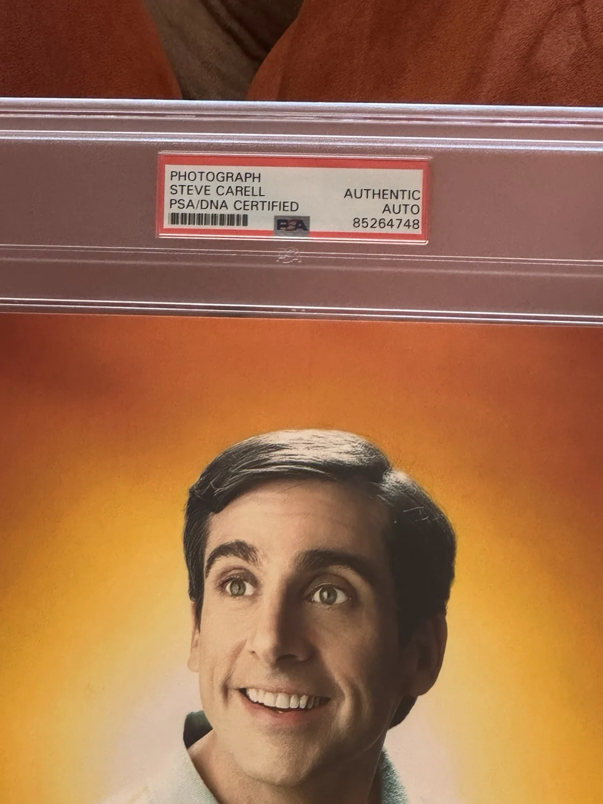Steve Carell 40 Year Old Virgin Signed 8 X 10 Encapsulated PSA Slab Auto, image 3