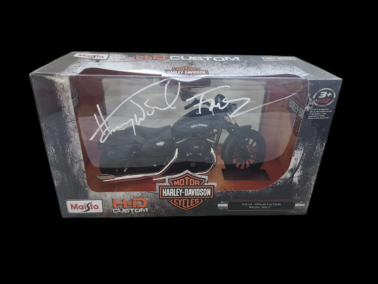 Websites — Henry Winkler Signed Harley 2014 Iron 883 1:12 Scale Motorcycle w/Fonz, image 2