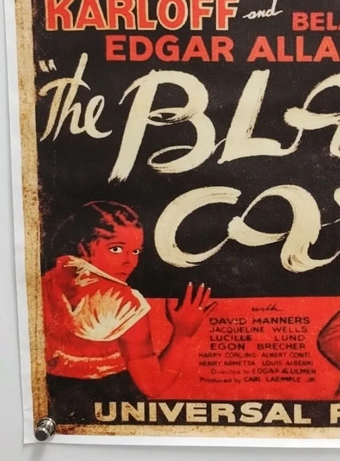 The Black Cat. Old Horror Movie Poster. Legosi & Karloff. 30cm x 40cm. Poe. s4, изображение 4