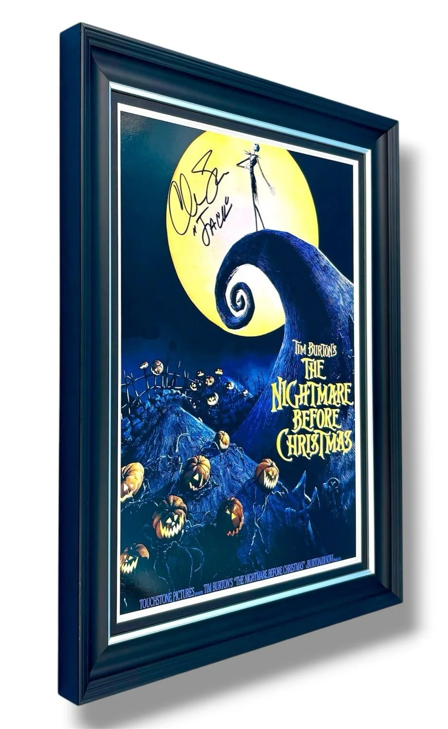 Chris Sarandon Signed Photo Framed & COA The Nightmare Before Christmas Poster, image 2
