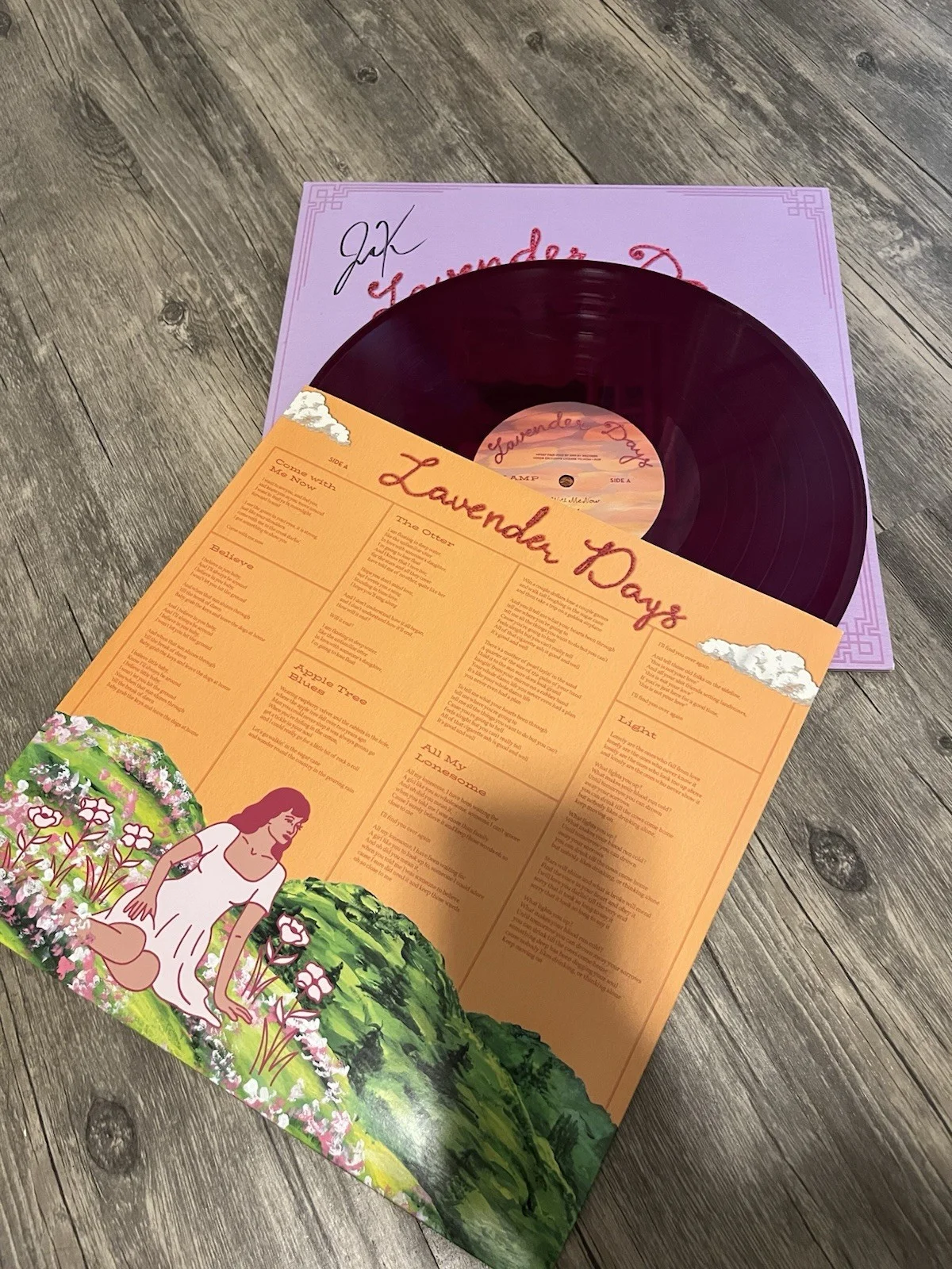 Caamp Lavender Days Autographed Record LP, Ohio Exclusive Purple variant, image 4