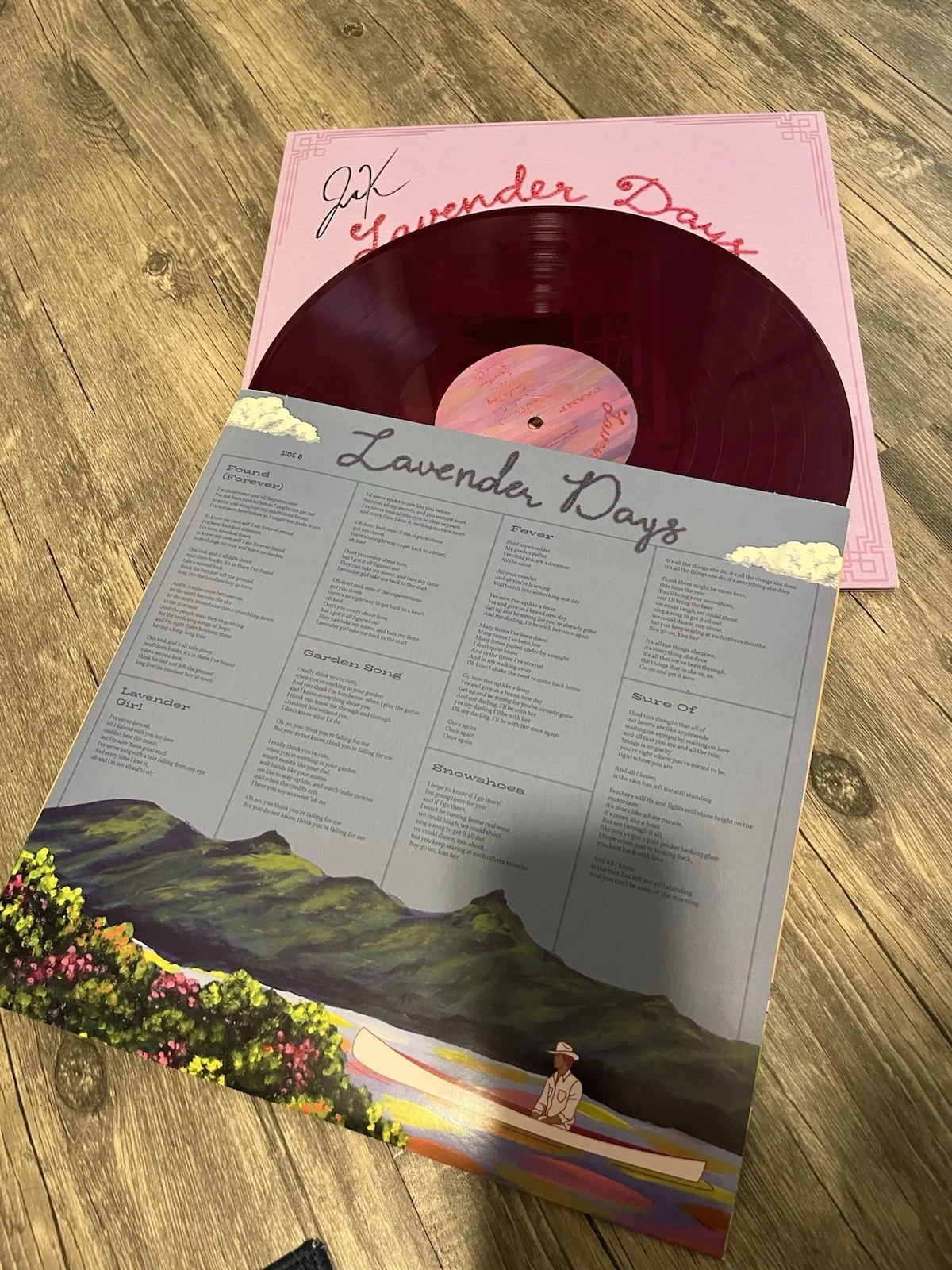 Caamp Lavender Days Autographed Record LP, Ohio Exclusive Purple variant, image 5