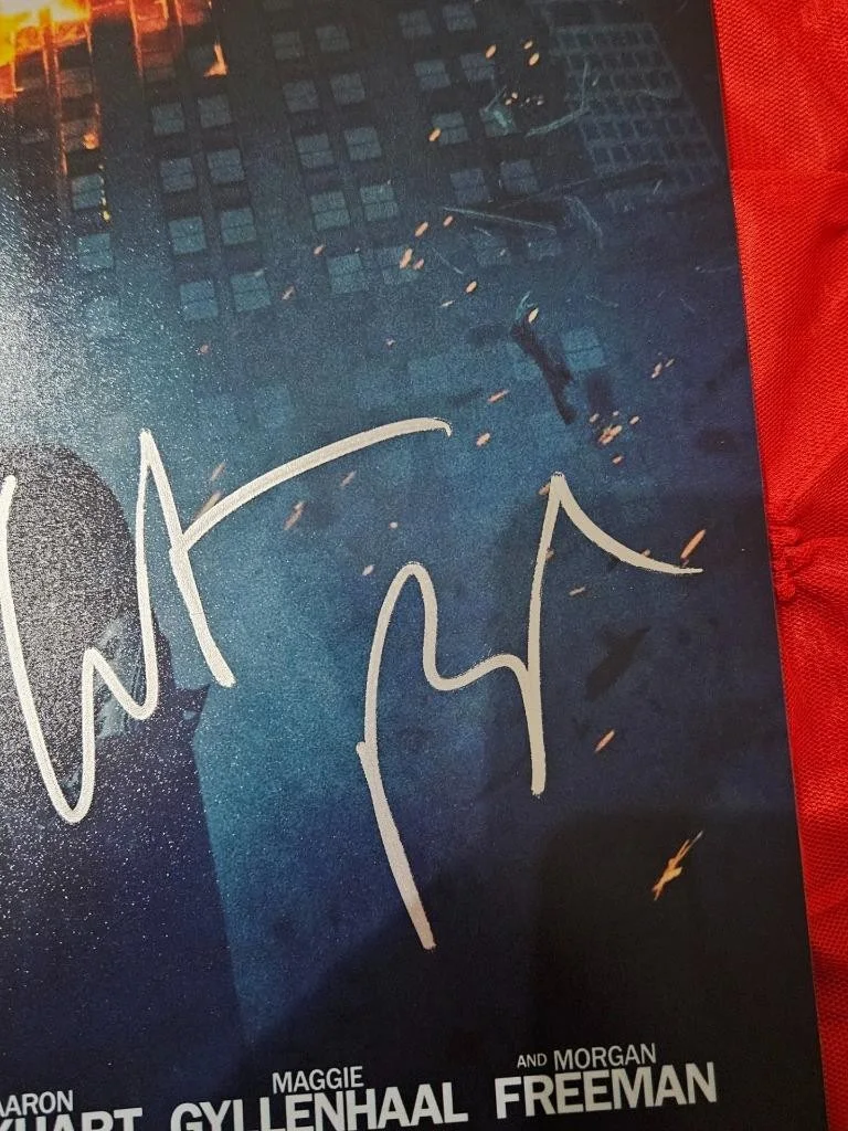 CHRISTIAN BALE — CHRISTIAN BALE SIGNED AUTOGRAPHED 11X17 MINI POSTER BATMAN THE DARK KNIGHT COA, image 4