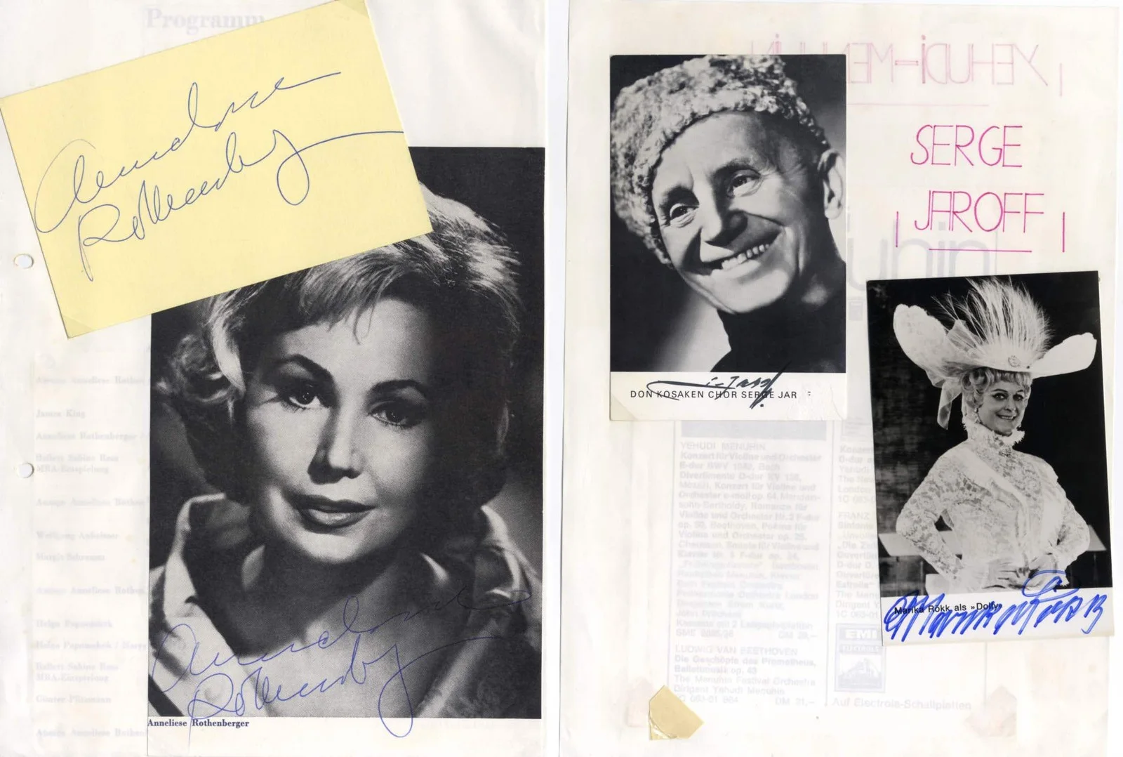 CONDUCTORS Yehudi Menuhin & Miscellaneous autographs, 12 signatures, image 5