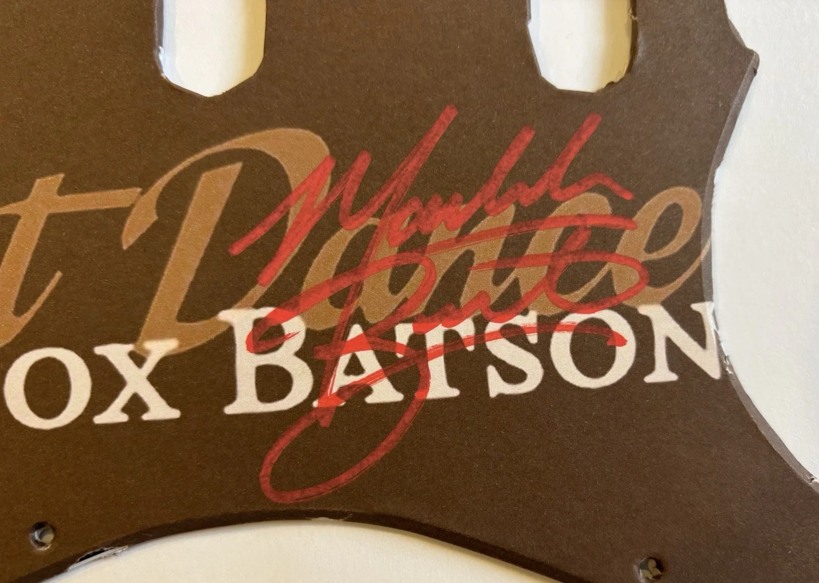 Maddox Batson Autographed/Signed Custom Guitar Pickguard First Dance Exact Proof, image 2