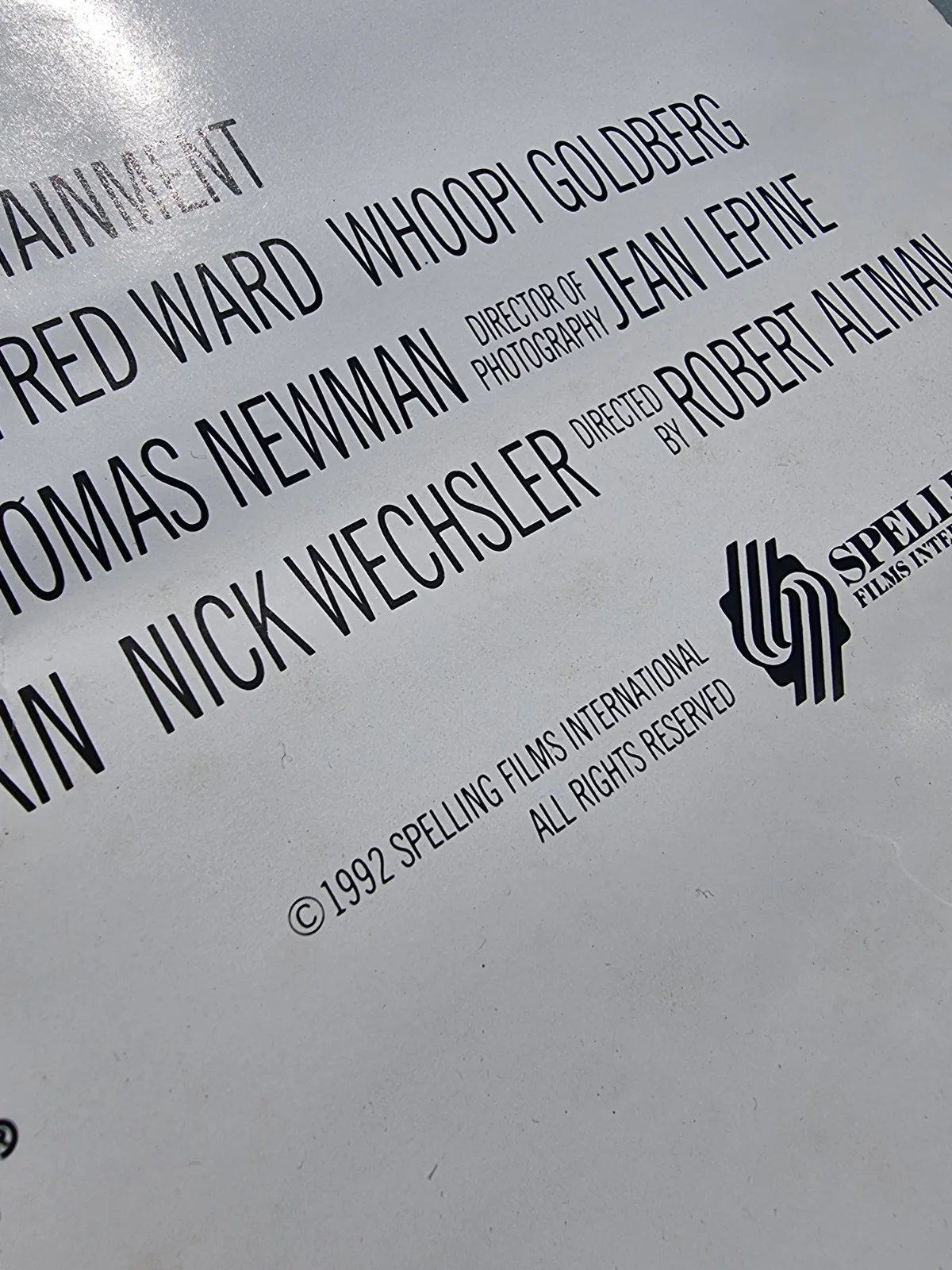 The Player One Sheet Cinema Poster 1992 Original 27" X 40" Vintage Altman Robbin, изображение 2