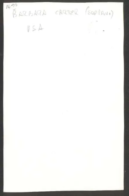 Real Photo Barbara Carter American Opera Soprano w Original Signed Size 6" x 4", image 2