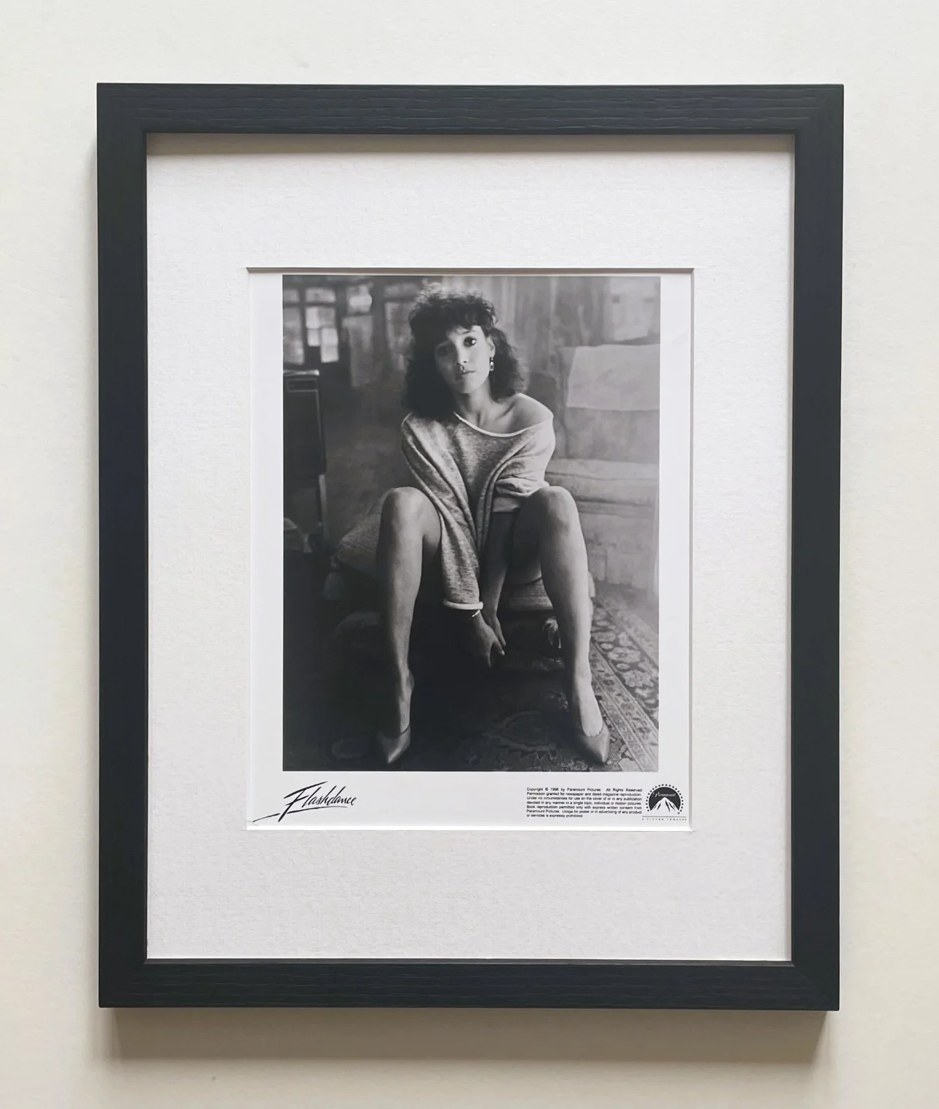 Flashdance Photo Vintage Framed 8X10 Inch B&W Press Publicity Still, изображение 2