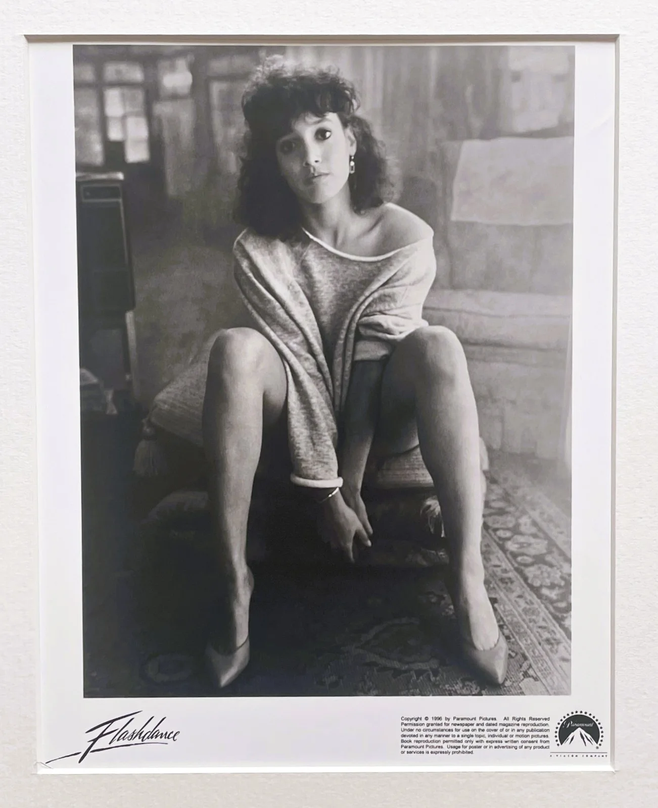 Flashdance Photo Vintage Framed 8X10 Inch B&W Press Publicity Still, изображение 3