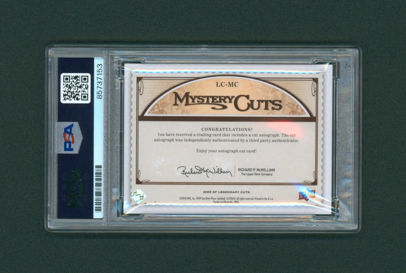 Marilyn Monroe — Marilyn Monroe 2009 Sp Legendary Cuts PSA/DNA COA 2/2 Signature Autographed Auto, image 2