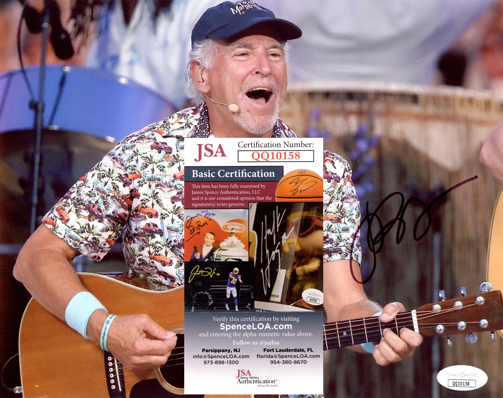 Jimmy Buffett — Jimmy Buffett Signed JSA COA Autographed 8X10 Concert Photo Autograph Auto D2023, image 2
