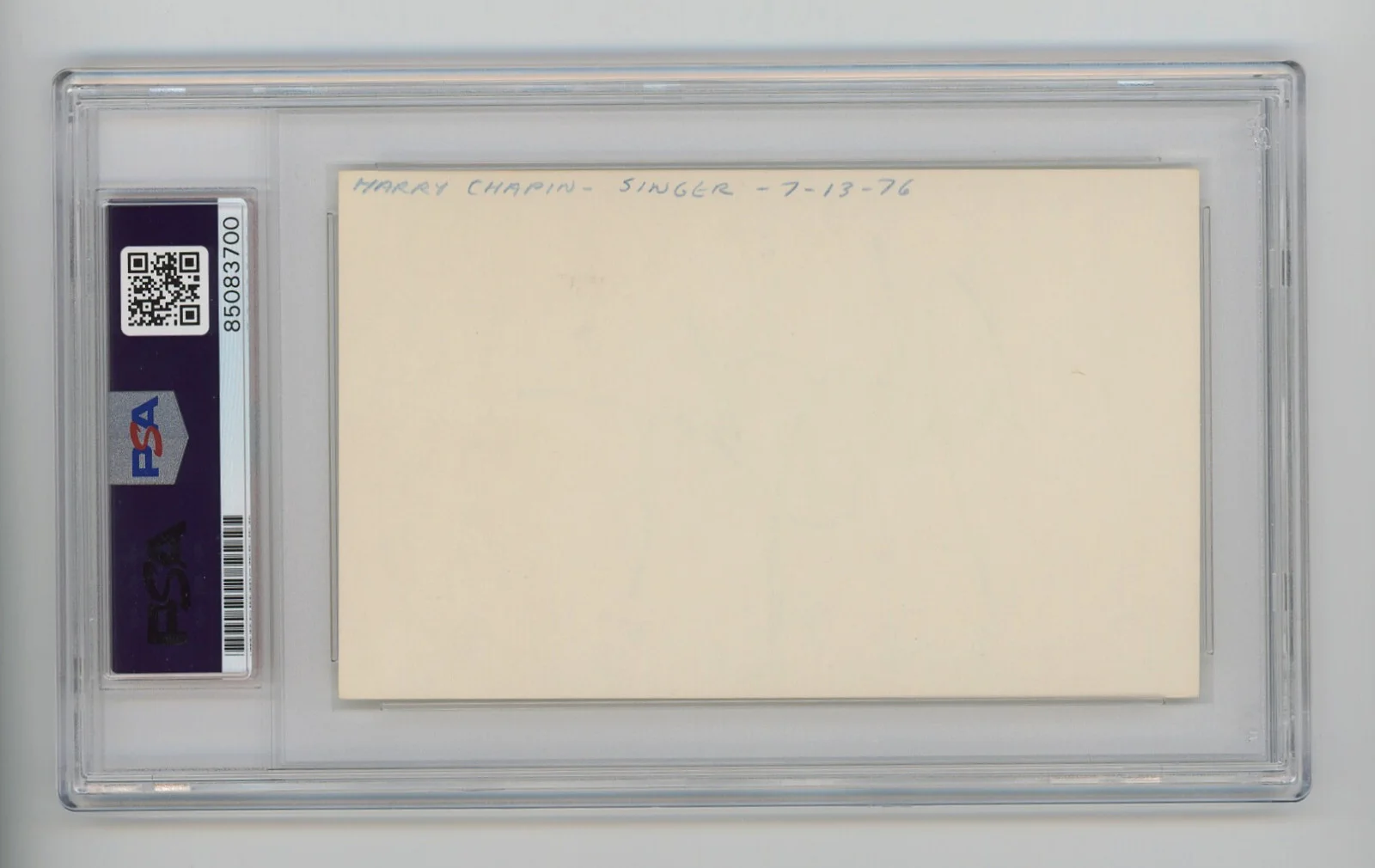 Harry Chapin — Harry Chapin Signed PSA/DNA COA & Encased Autographed Autograph Auto D:1981, изображение 2