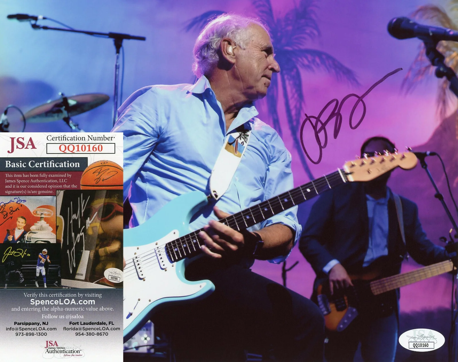 Jimmy Buffett — Jimmy Buffett Signed JSA COA Autographed 8X10 Concert Photo Autograph Auto D2023, image 2