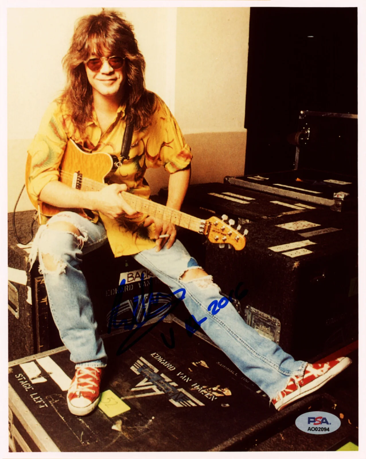 Eddie Van Halen — Eddie Van Halen Signed PSA/DNA COA 8X10 Photo Auto Autograph Autographed PSA LOA, image 2