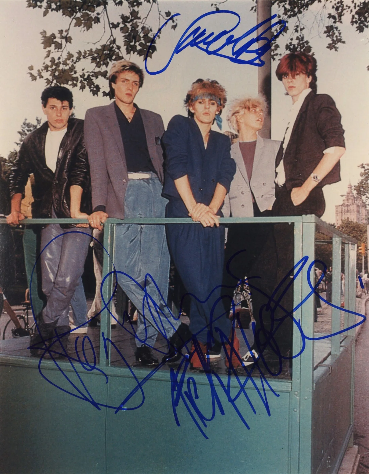 Simon Le Bon, Nick Rhodes, Roger Taylor — Simon Le Bon Nick Rhodes Roger Taylor Signed PSA/DNA LOA 8X10 Duran Duran Photo, изображение 2
