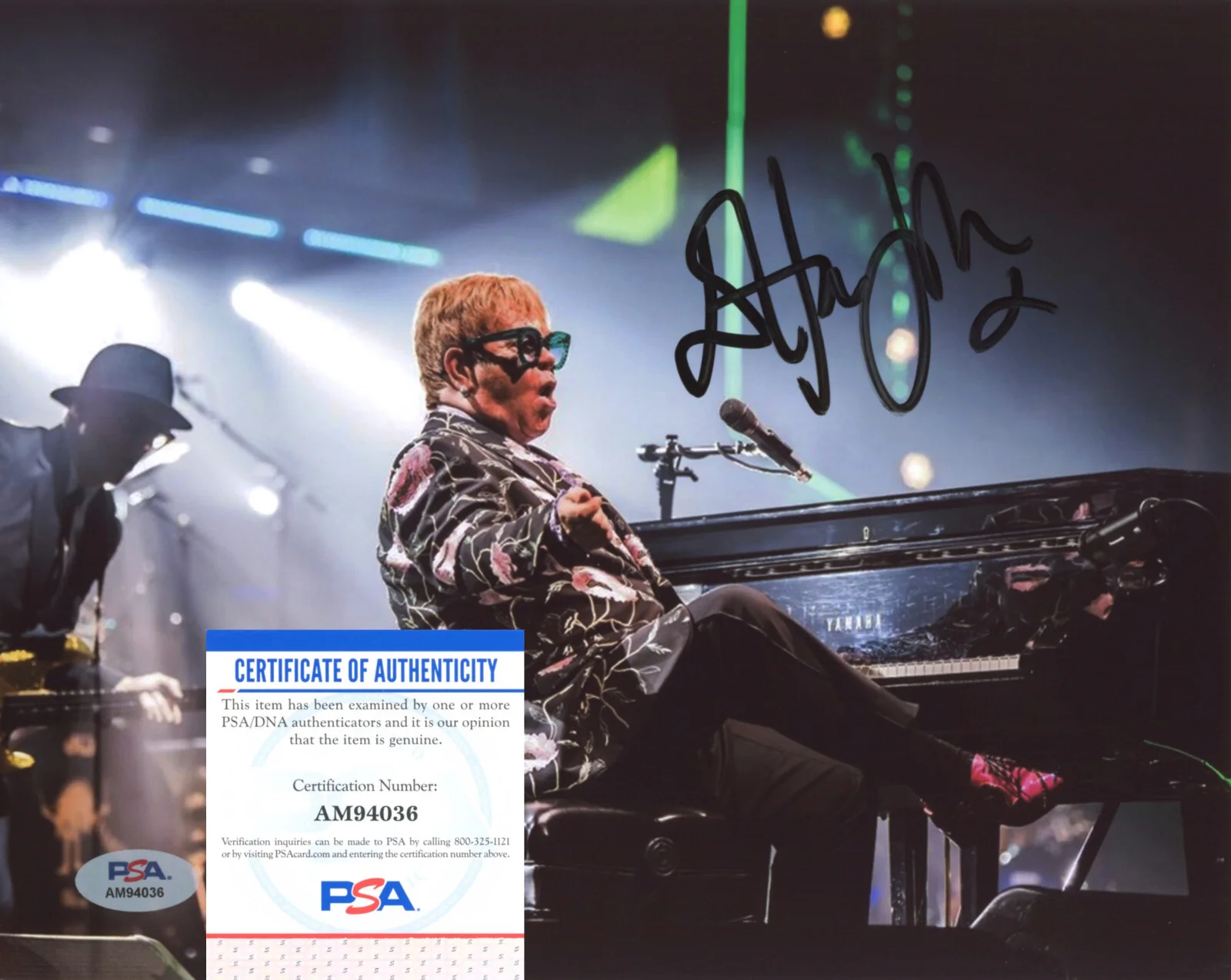 Elton John — Elton John Signed PSA/DNA COA Autographed 8X10 In Concert Photo Autograph Auto, изображение 2