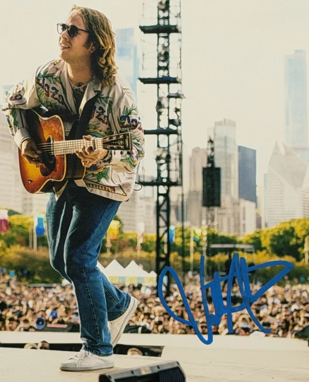 Billy Strings Signed 11x14 Photo Auto Lollapalooza 2022 Chicago BAS COA BH035890, image 3