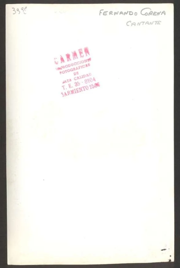 1958 Real Photo Fernando Corena Swiss Opera Bass With Original Signed 7" x4 1/2", изображение 2