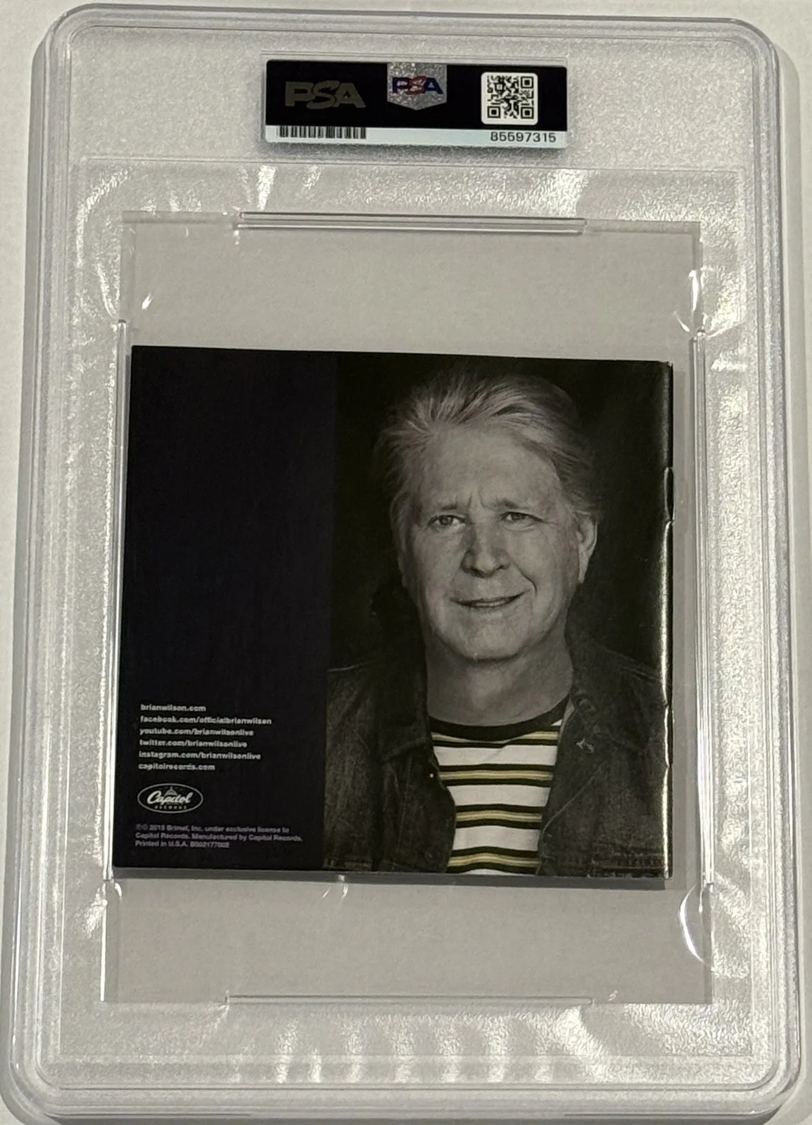 Brian Wilson Signed No Pier Pressure CD Cover PSA Authentic Auto The Beach Boys, image 3