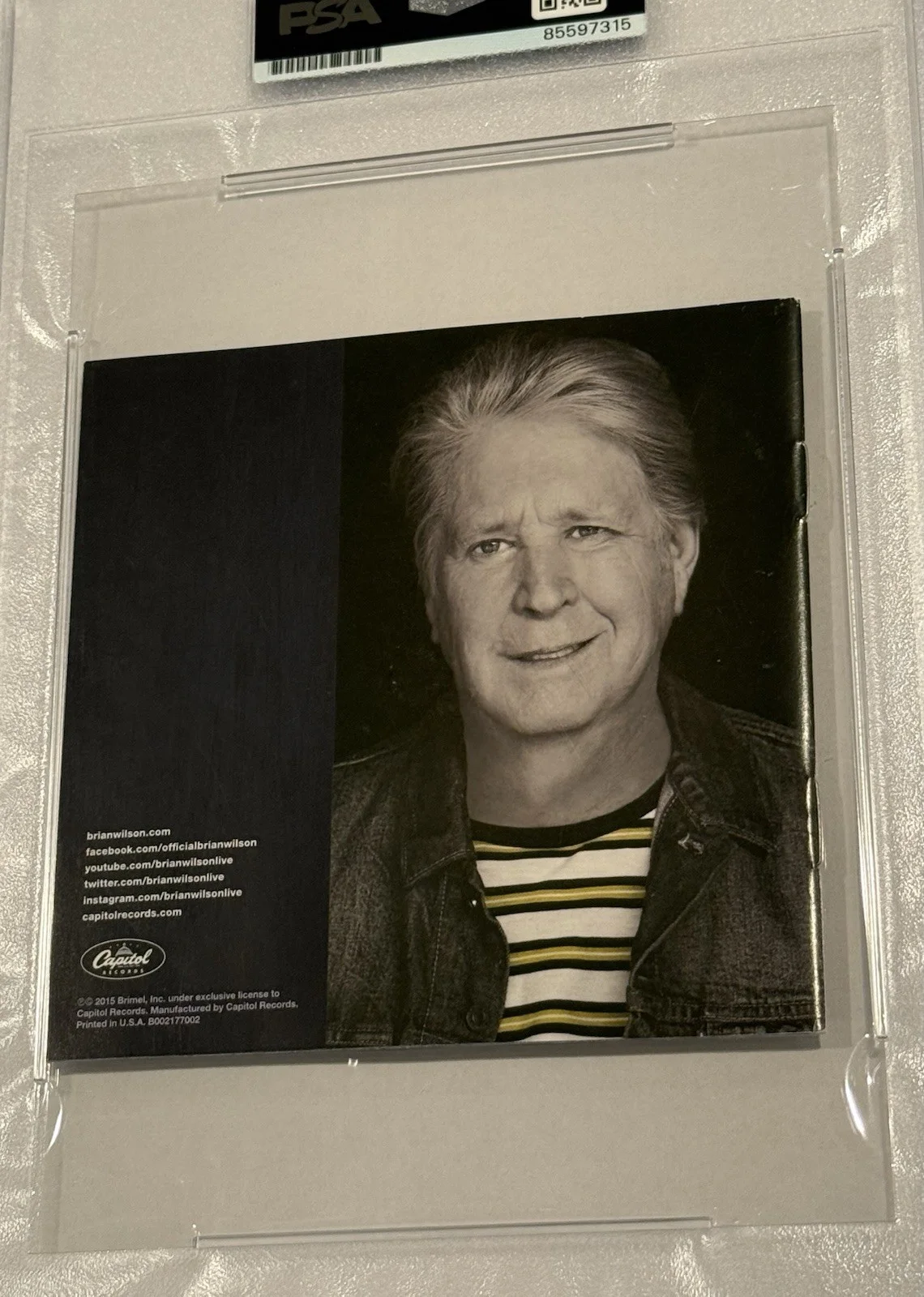 Brian Wilson Signed No Pier Pressure CD Cover PSA Authentic Auto The Beach Boys, image 4