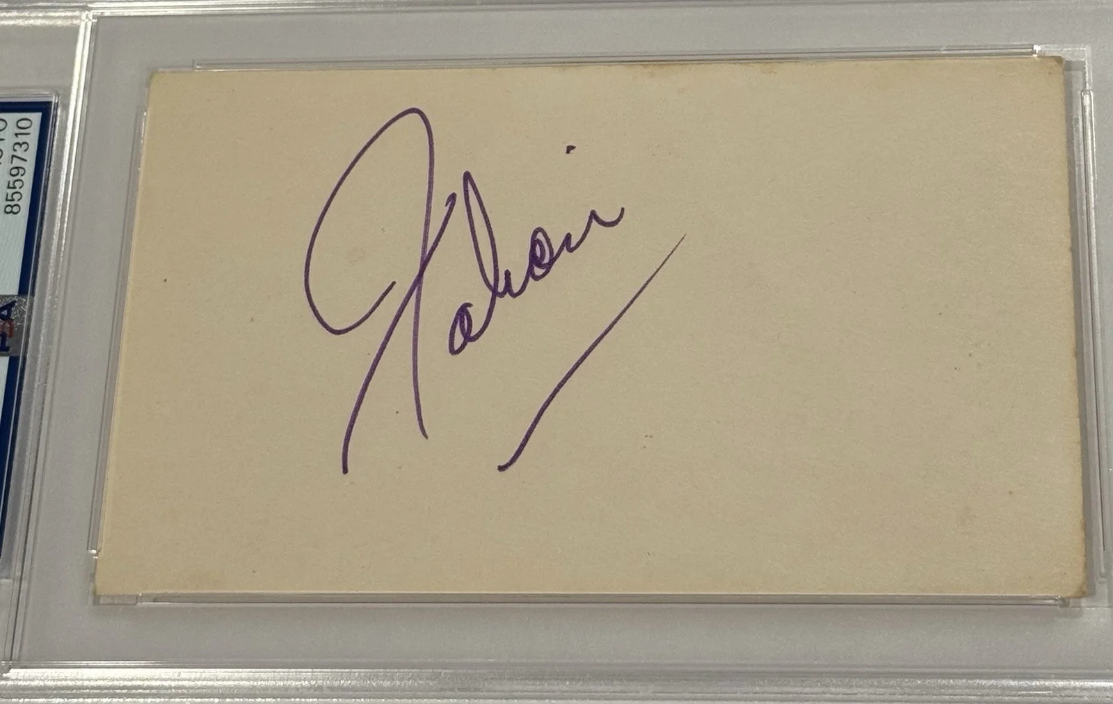 Fabian Forte Signed Index Card PSA Authentic Autograph Singer and Actor, image 2