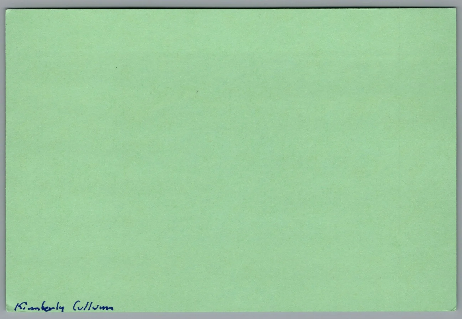 Kimberly Cullum — Kimberly Cullum Signed 4x6 Index Card Fresh Prince, Star Trek TNG Autographed, image 2