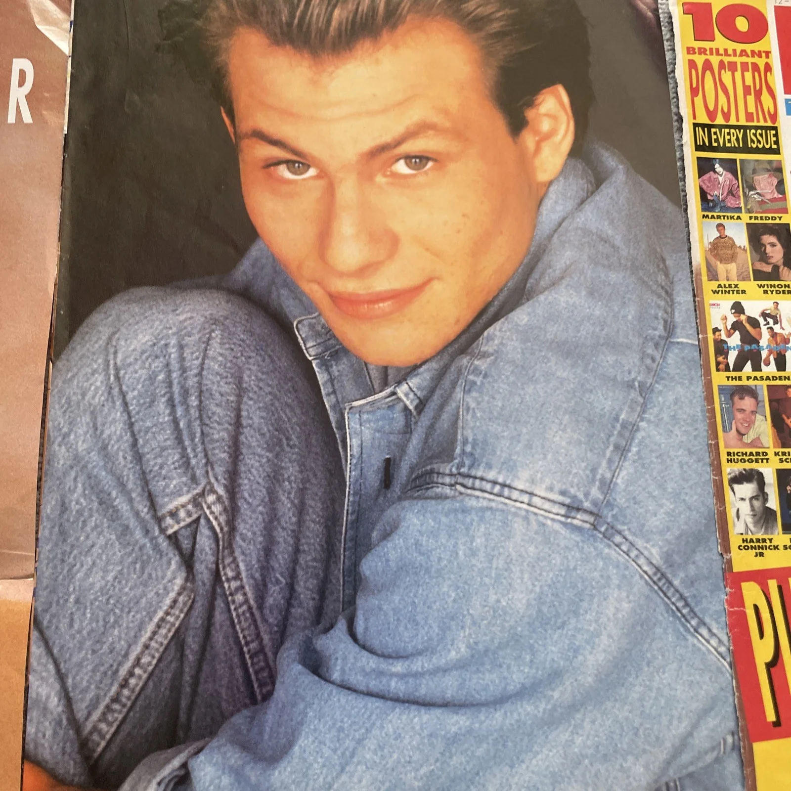 CHRISTIAN SLATER Magazine Cuttings & Large Poster & 2 Postcards, изображение 4