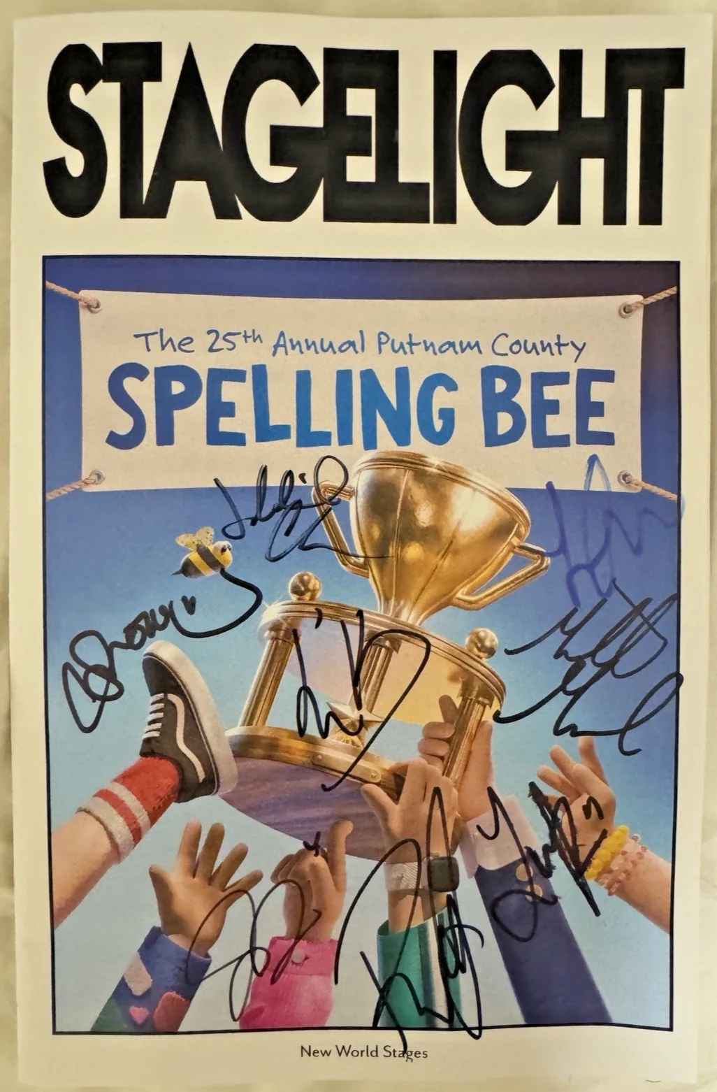 Holland Taylor & Ana Villafañe — 25TH ANNUAL PUTNAM COUNTY SPELLING BEE Off Broadway Cast Signed Playbill