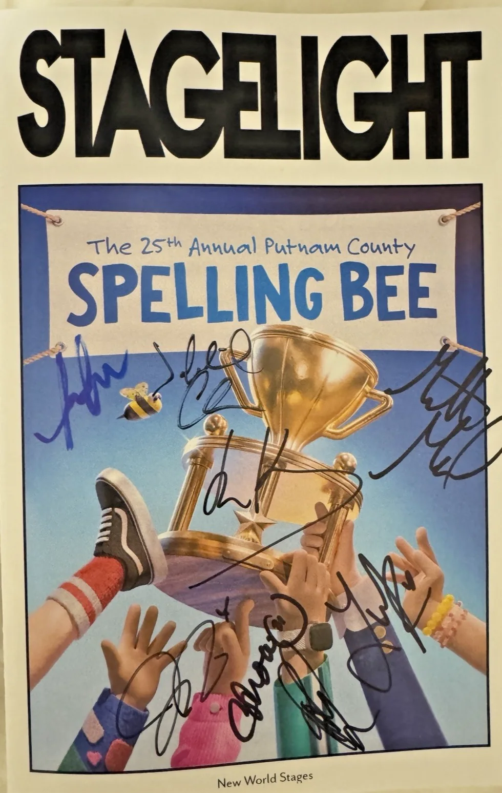 Holland Taylor, Ana Villafañe — 25TH ANNUAL PUTNAM COUNTY SPELLING BEE Off Broadway Cast Signed Playbill, изображение 2
