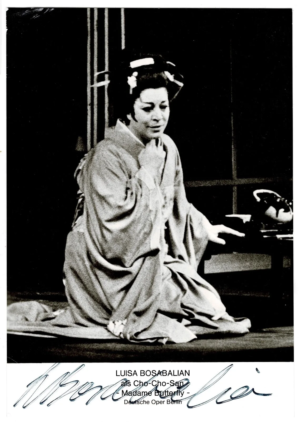 Lot 4 Autographs Madama Butterfly & Elisabeth Höngen Bosabalian Förstel, изображение 5