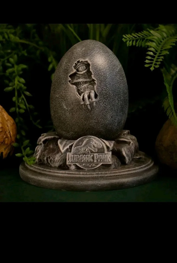 Jurassic Park 30th Anniversary Replica Egg & John Hammond Cane Set RARE, изображение 3