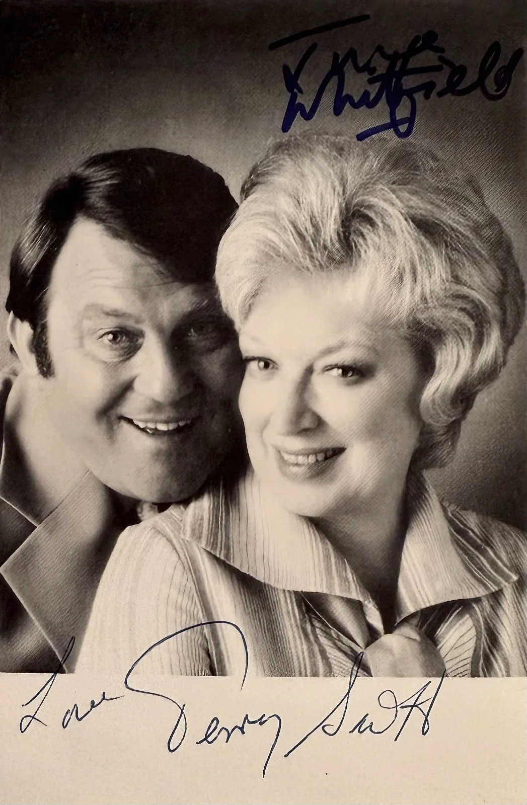 Terry Scott, June Whitfield — JUNE WHITFIELD & TERRY SCOTT Dual Signed Autographed 4"x 6" PHOTO TERRY and JUNE, изображение 3