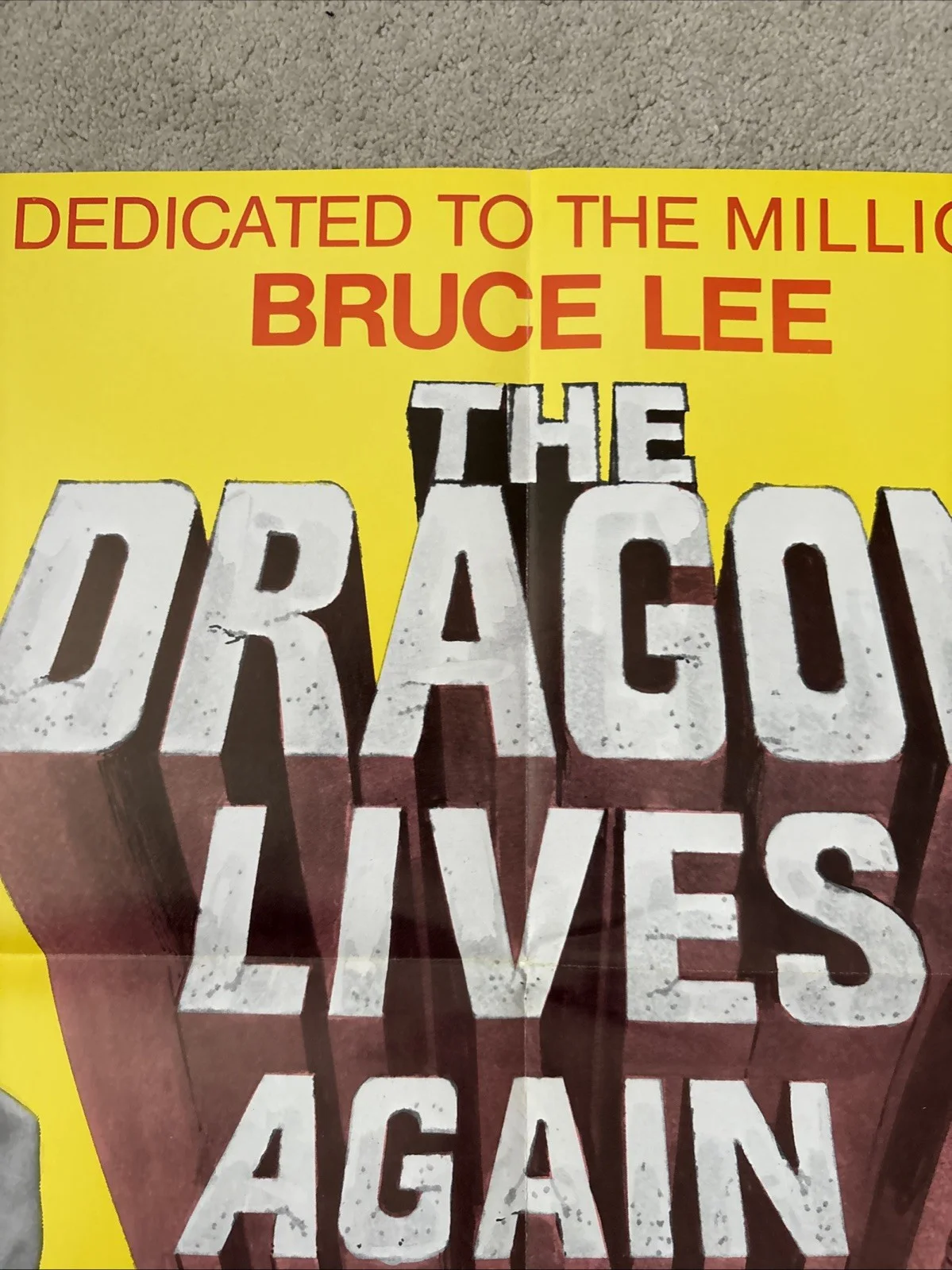 The Dragon Lives Again (1977) Original US One Sheet Movie Poster, изображение 3
