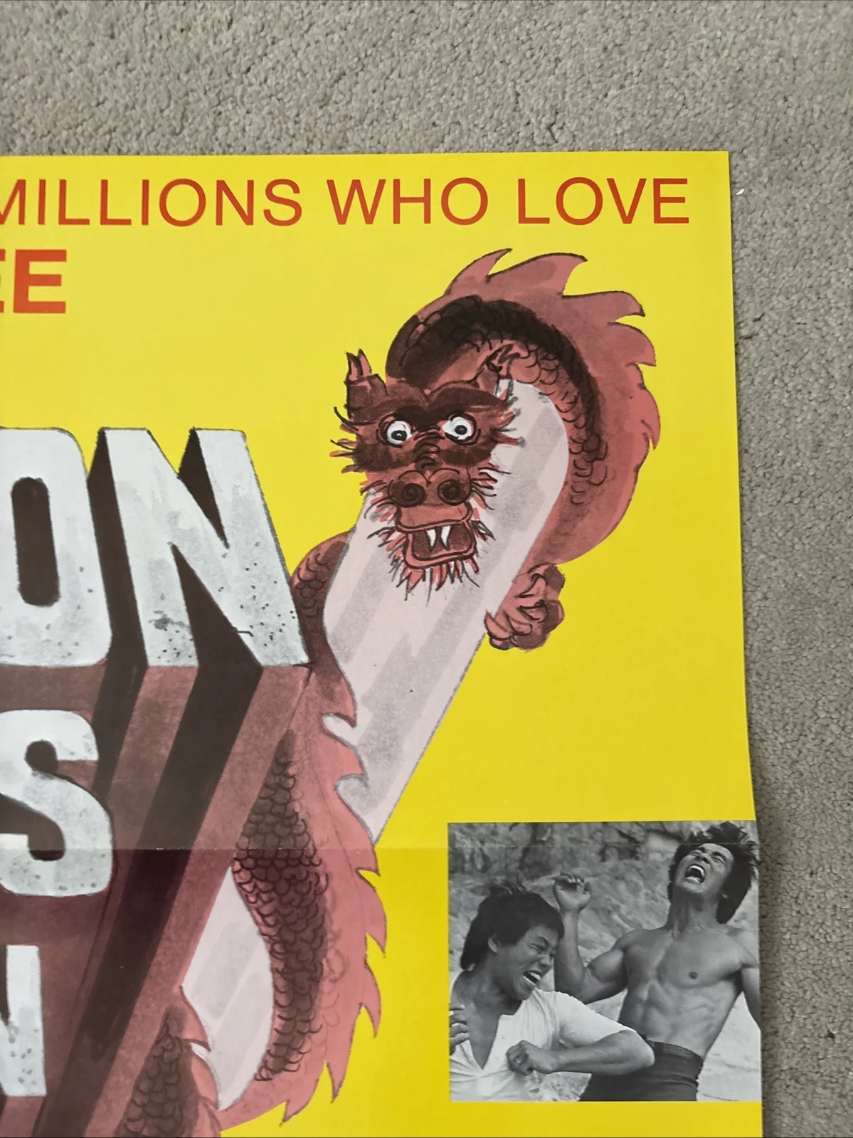 The Dragon Lives Again (1977) Original US One Sheet Movie Poster, изображение 4