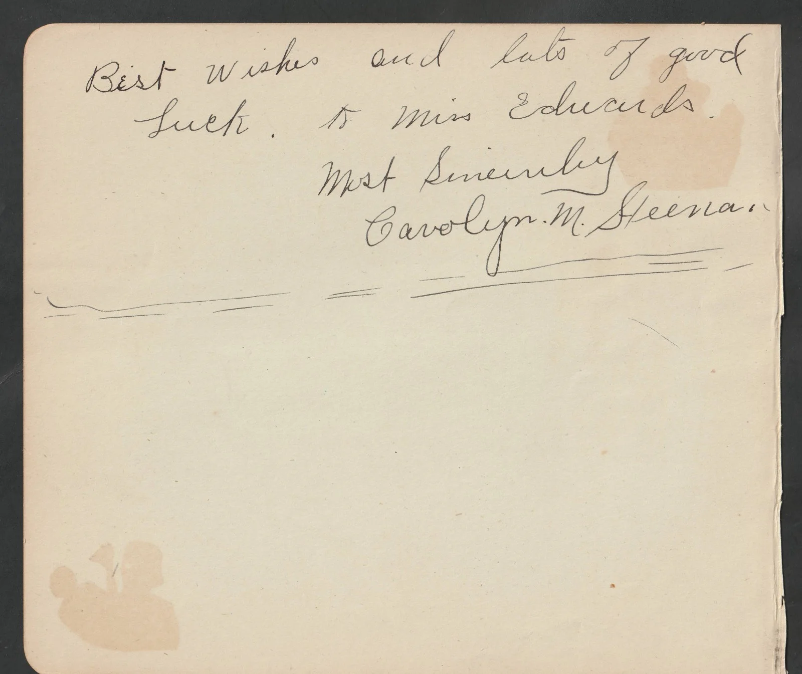 Sophie Tucker autograph (vaudeville star; The Last of the Red-Hot Mamas), изображение 2