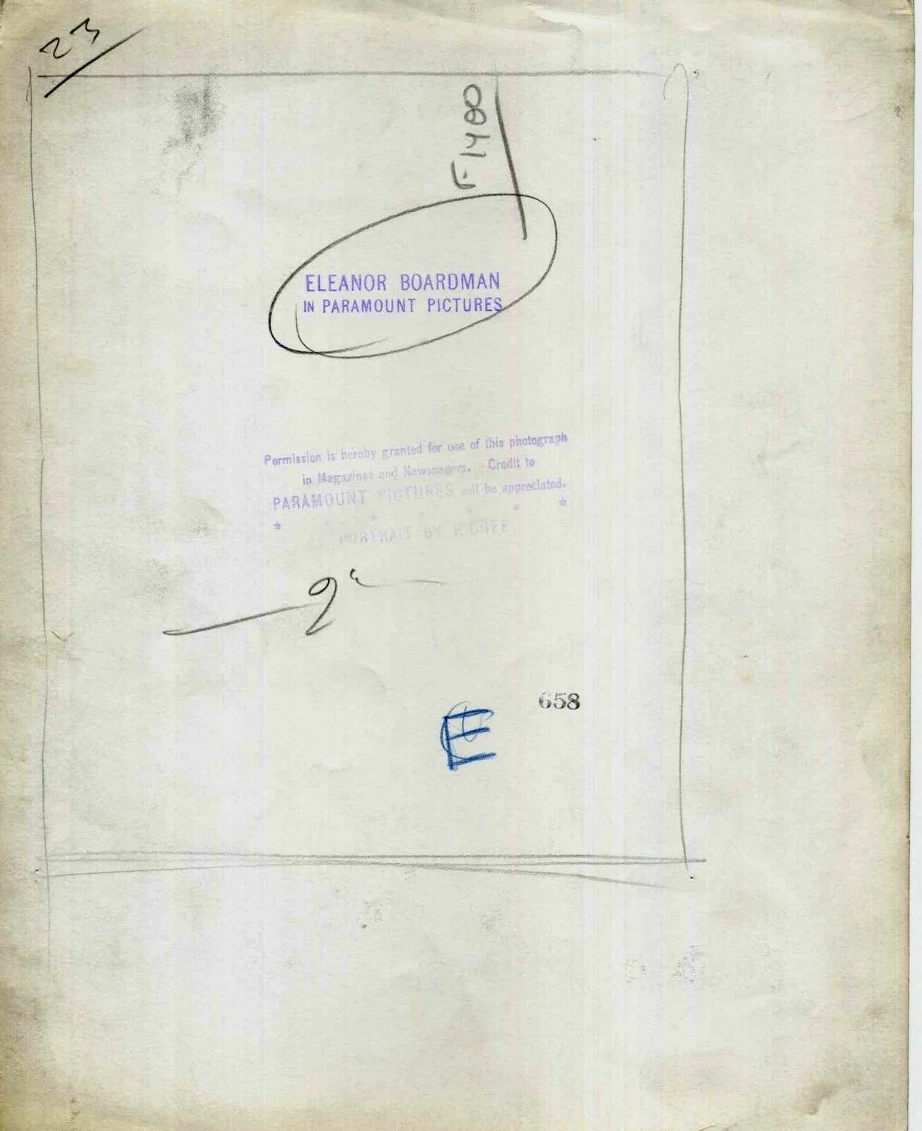 ELEANOR BOARDMAN Eugene Robert Richee 10x8 PORTRAIT, image 2