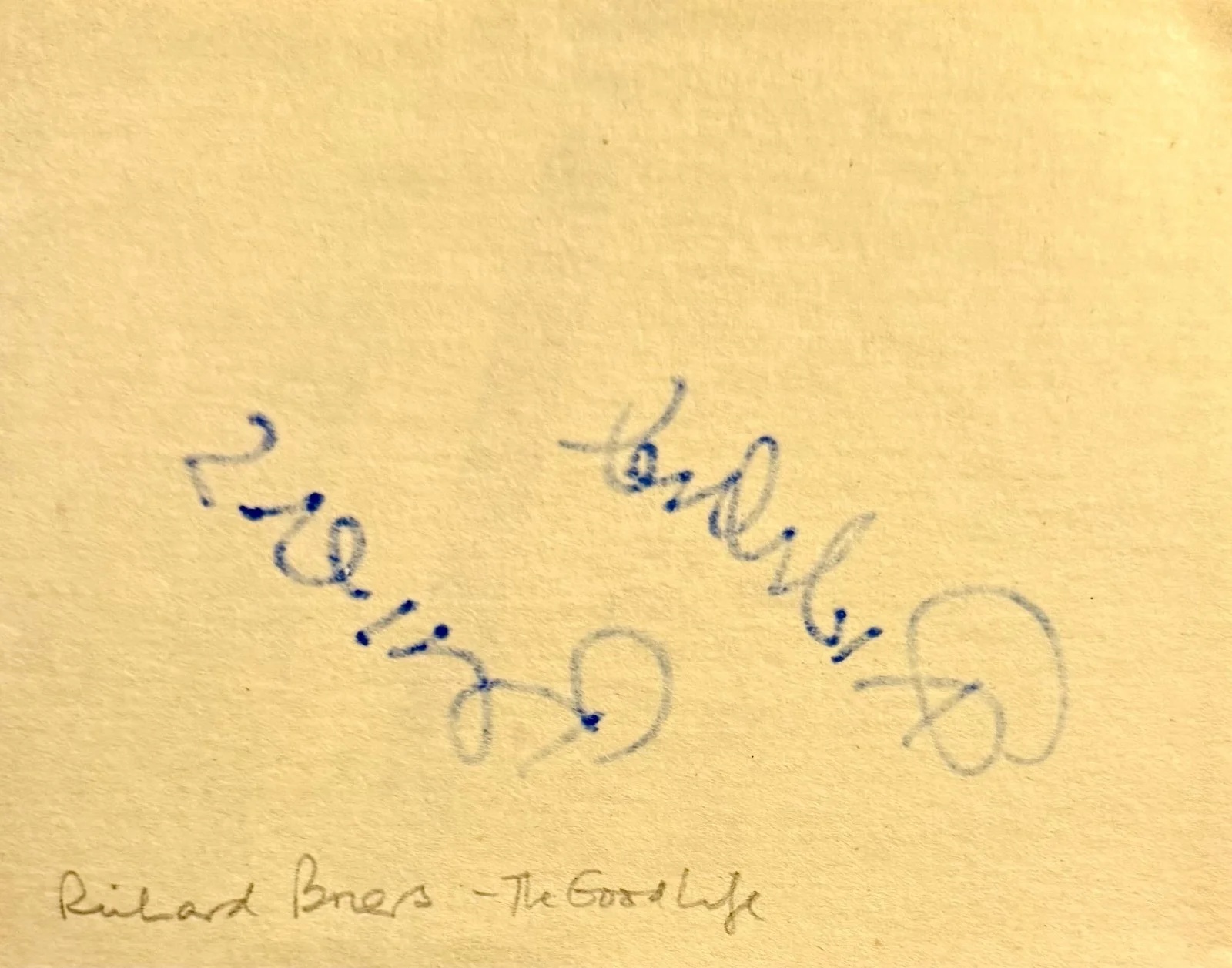 Richard Briers — RICHARD BRIERS Autograph Signed 4" x 5" ALBUM PAGE Fathom Cockneys vs Zombies, image 2